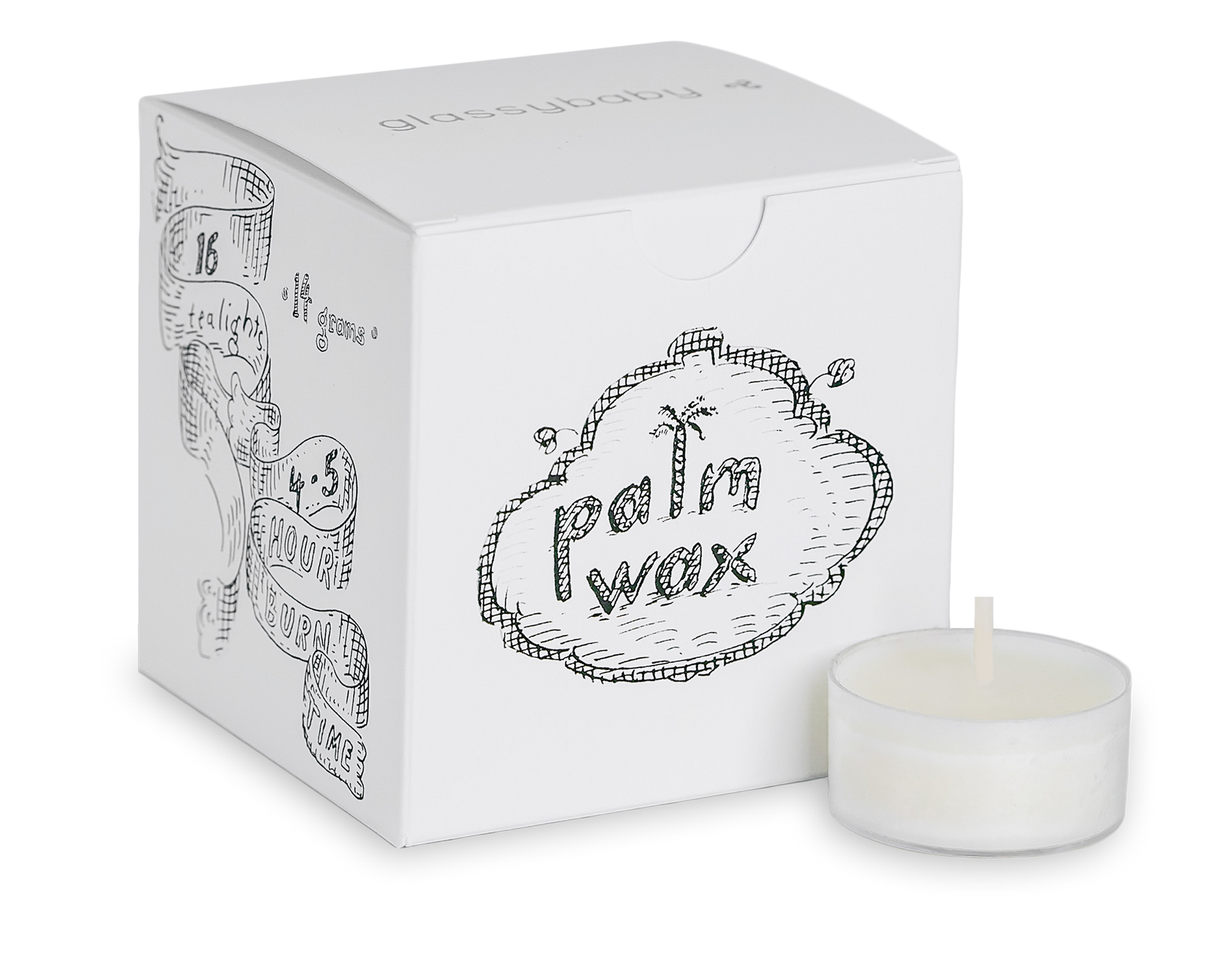 Glass Glow Container Palm Wax per 5 lbs.