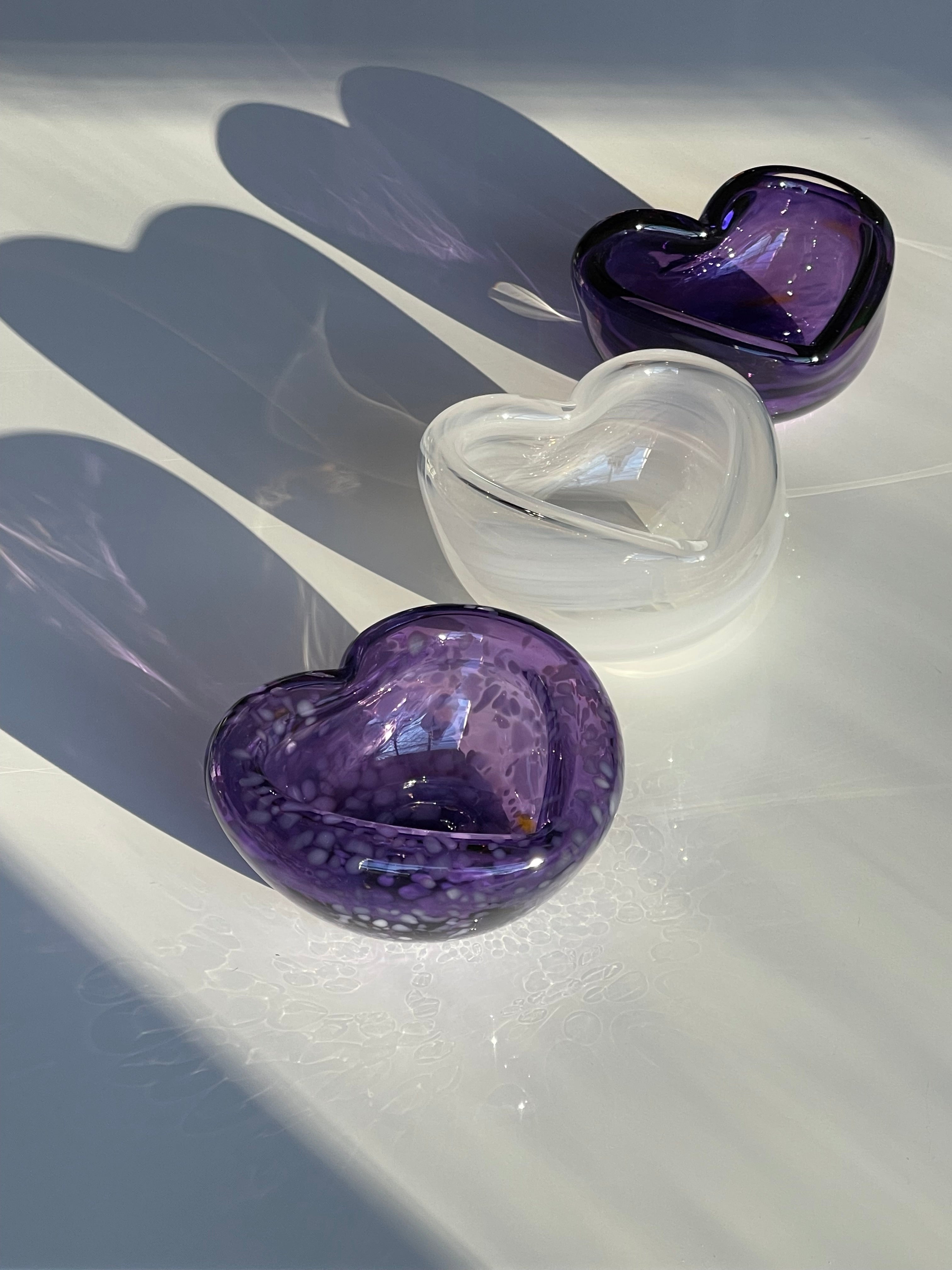 madrona heart glassblowing | glassybaby 1.2.26