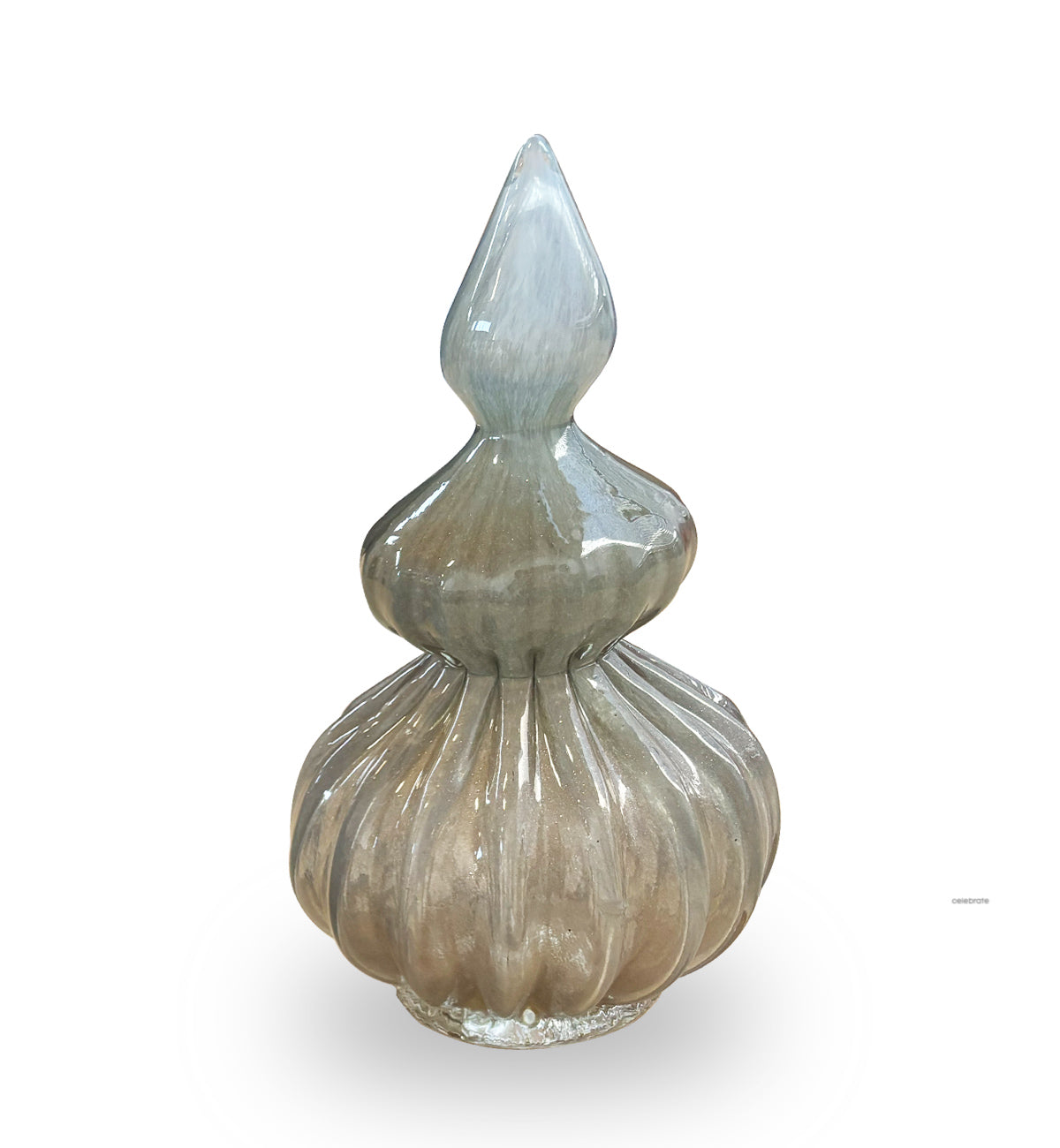 gold hand-blown glass holiday tree