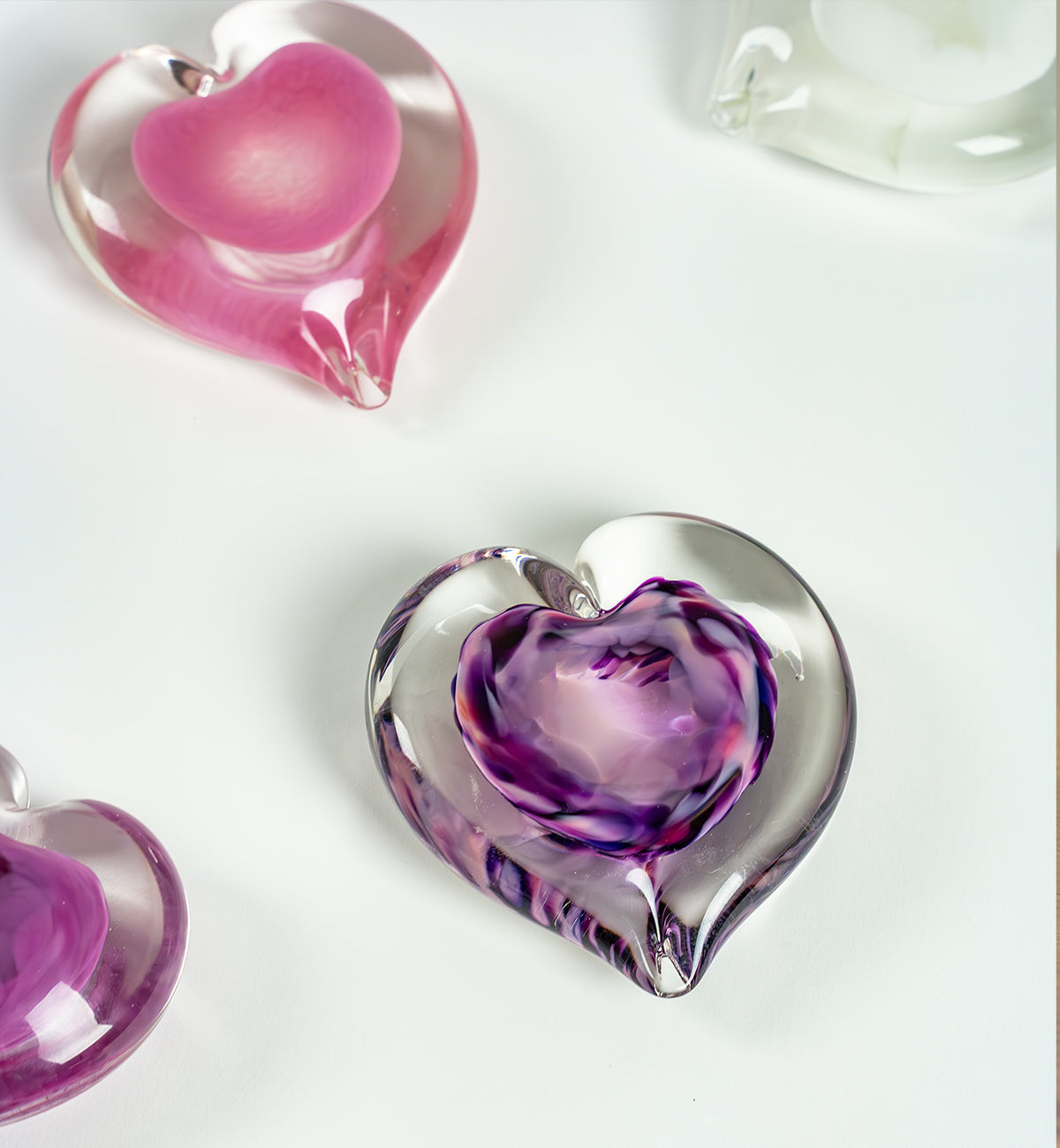 madrona heart glassblowing | glassybaby 2.13.26