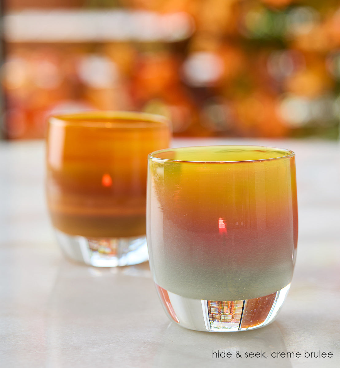 キャンドルホルダー　glassybaby 未使用 hide & seek | neutral hand-blown glass candle holder | glassybaby