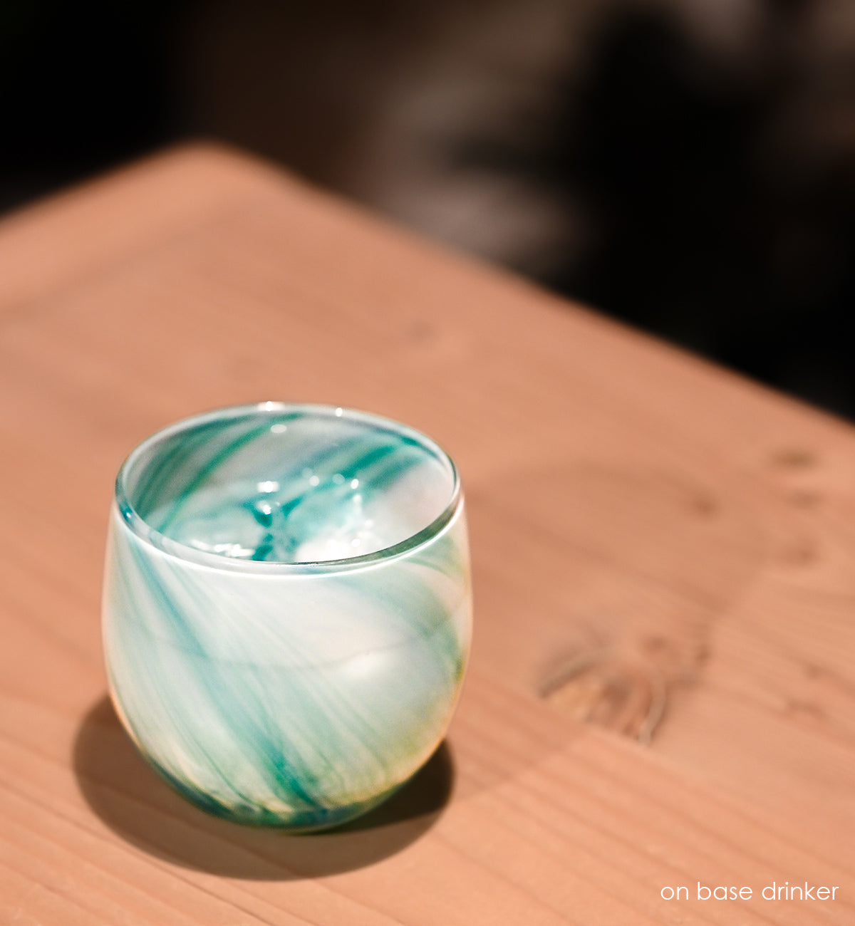 on base drinker is a beautiful hand-blown drinking glass. the perfect ways to cheers to the all star game.