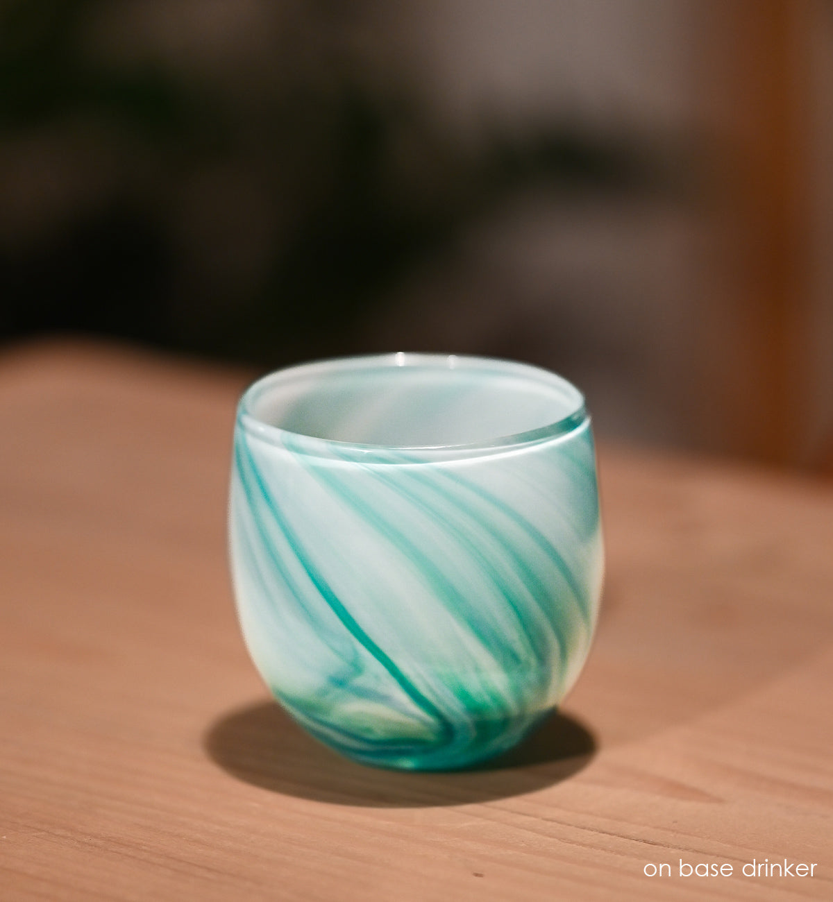 on base drinker is a beautiful hand-blown drinking glass. the perfect ways to cheers to the all star game.