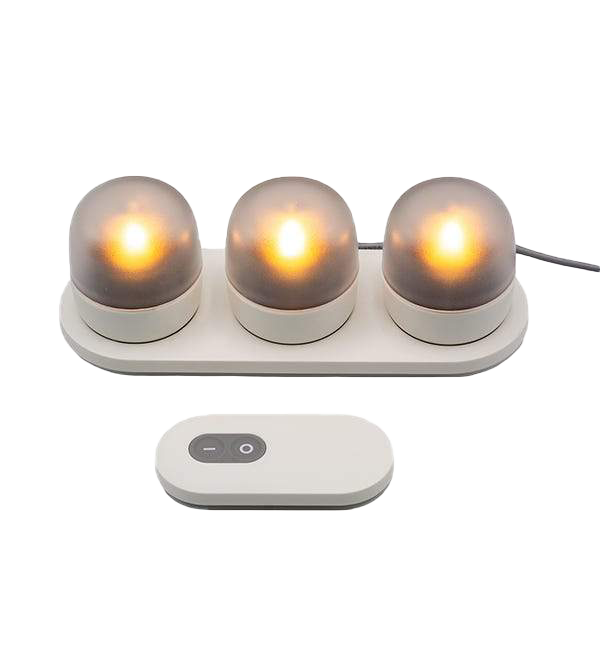 mineral indelukke resultat evie tea lights - warm | rechargeable tea light candles | glassybaby