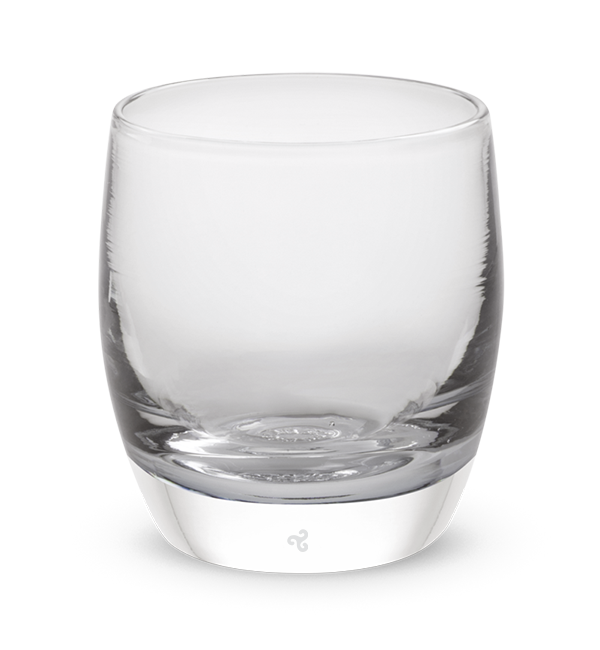 flawless transparent crystal clear hand-blown glass votive candle holder