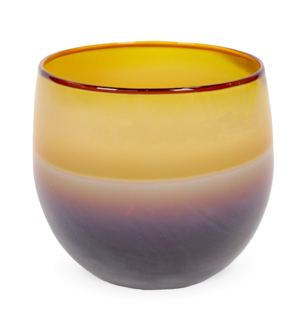 Glass Hot Toddy Mug with Yellow Tinted Handle - Free Shipping!