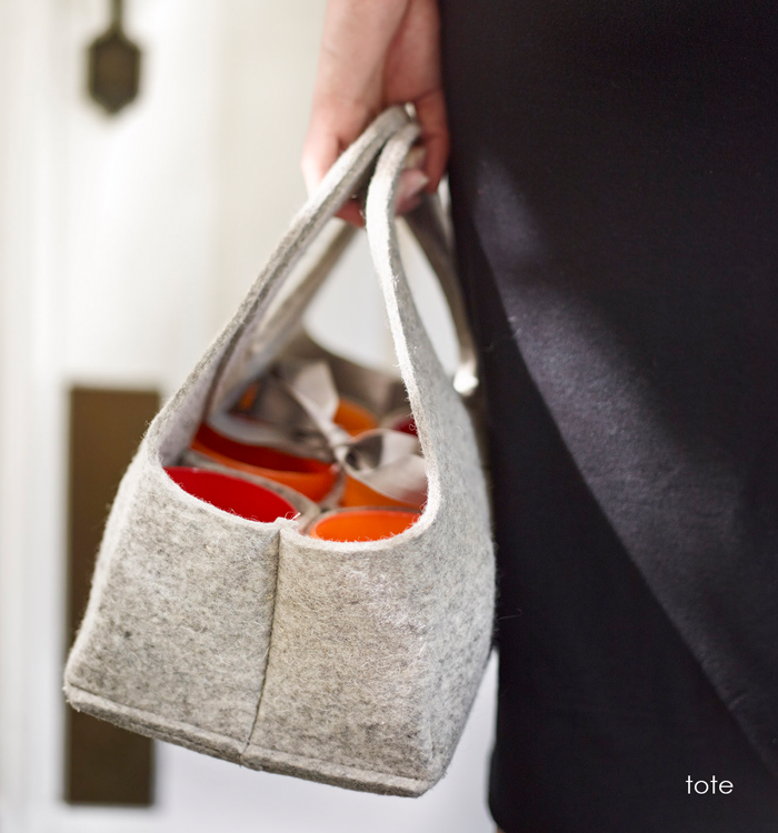 felt tote for 6.