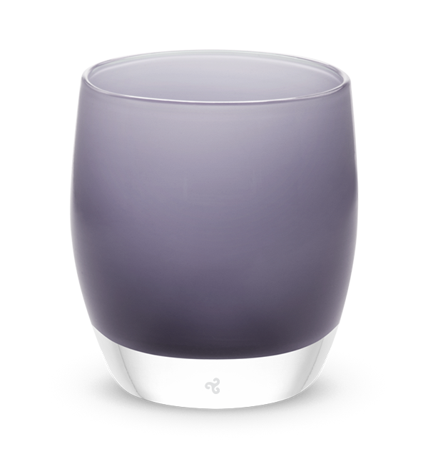 twilight, purple rhapsody hand-blown glass votive candle holder