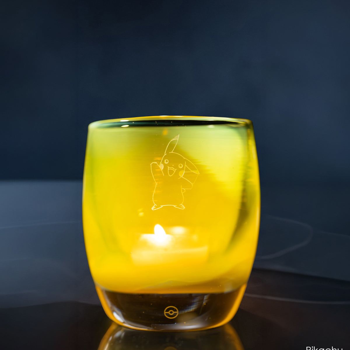 Hand-blown glass gift | Made in USA | Jigglypuff | Pokémon Hand-blown glass candle holder etched with Jigglypuff