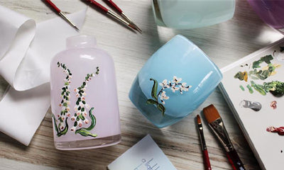 In Bloom: Hand-Painted glassybaby with The Mint Gardener