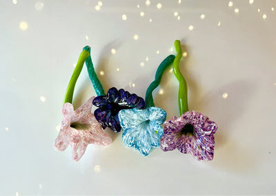 glassblowing event flowers