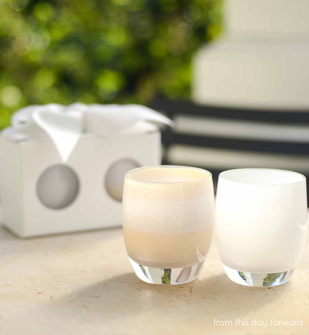 Wedding Collection handcrafted glass votive candle holders glassybaby