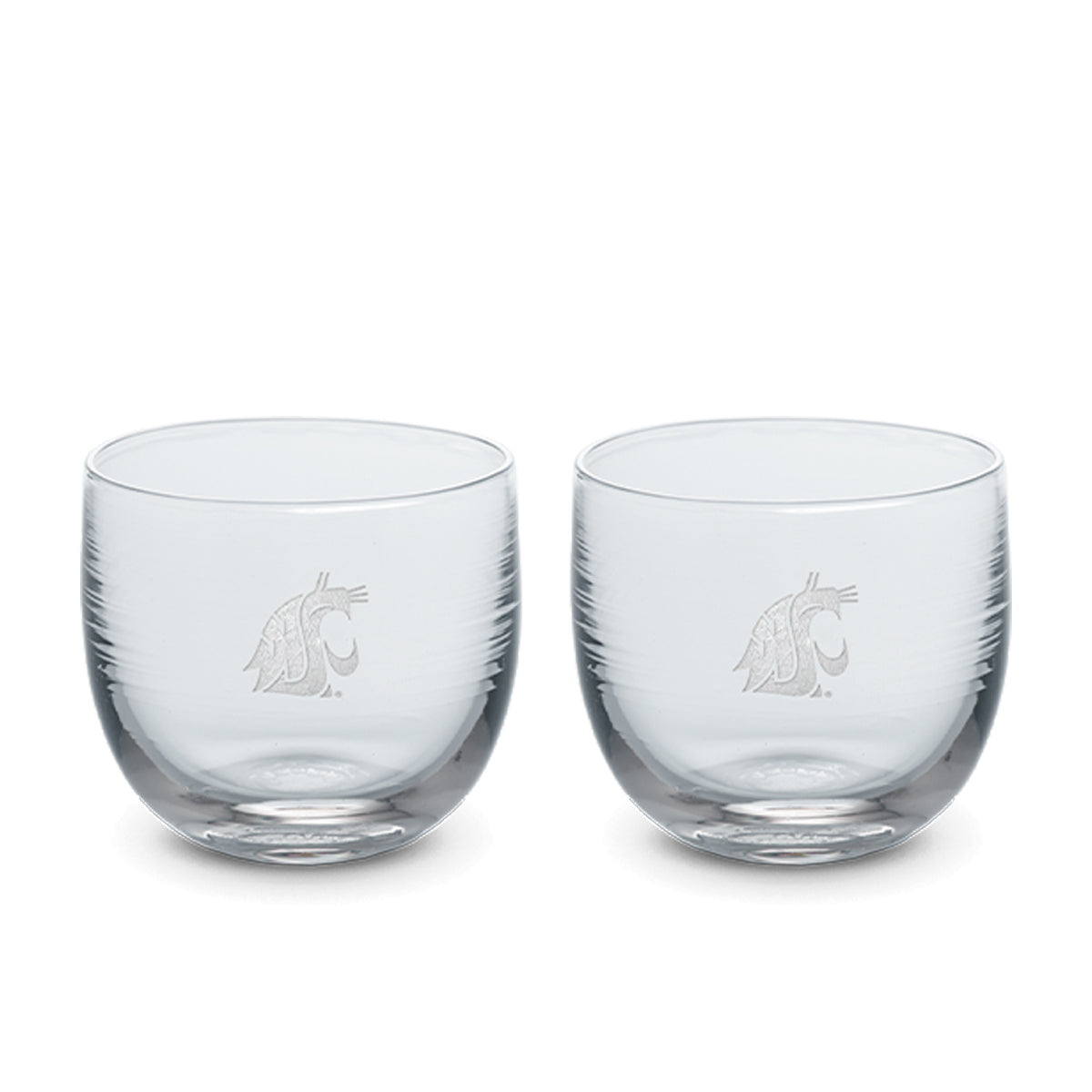 WSU drinker set | Two Washington State University hand-blown drinking  glasses
