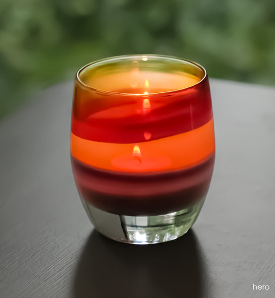 Lot De Bougeoirs Arc-en-Ciel Glassybaby - Verre Soufflé - Décoration Contemporaine