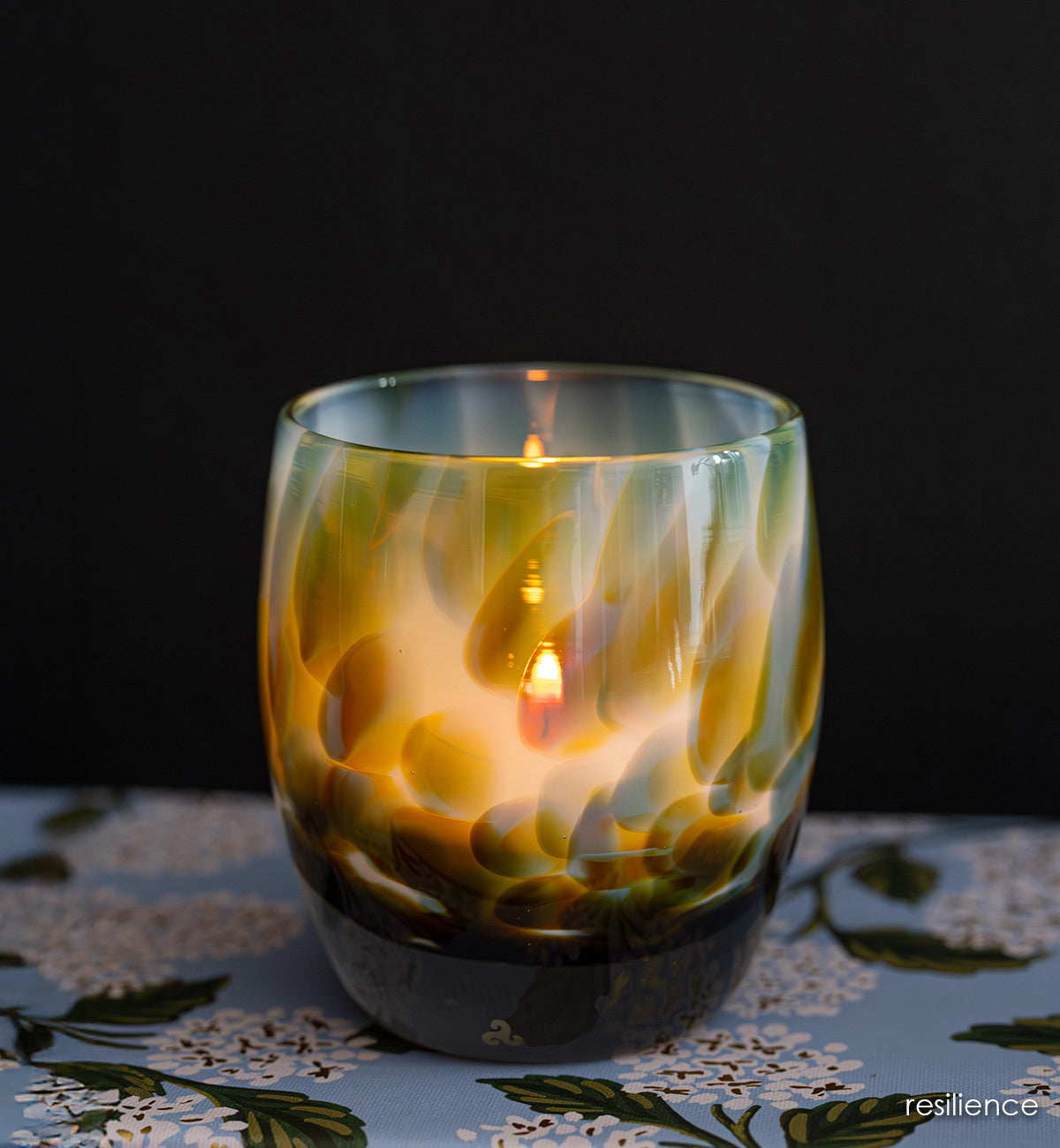 ASU | Arizona State University hand-crafted candle holder | glassybaby