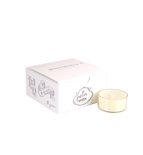 8 pack palm wax tea light candles