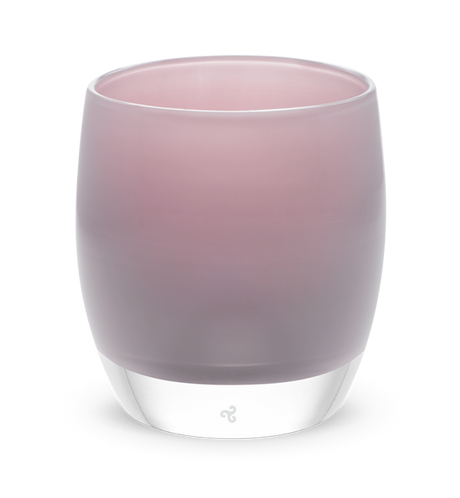 chatham wine purple, hand-blown glass votive candle holder