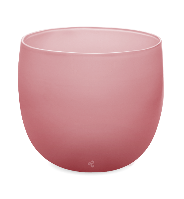 be my galentine drinker, opaque pink, hand-blown drinking glass