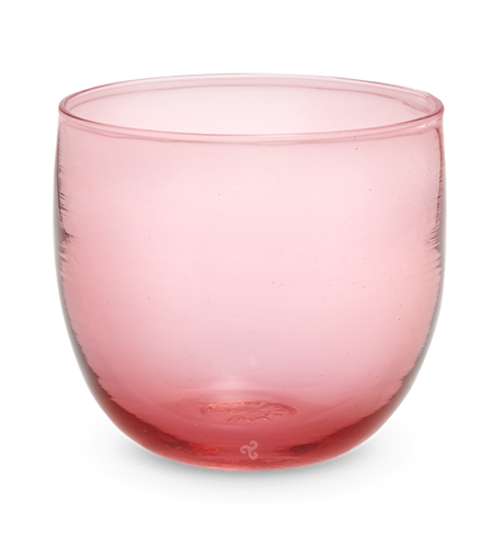 cosmo drinker, transparent pink, hand-blown drinking glass