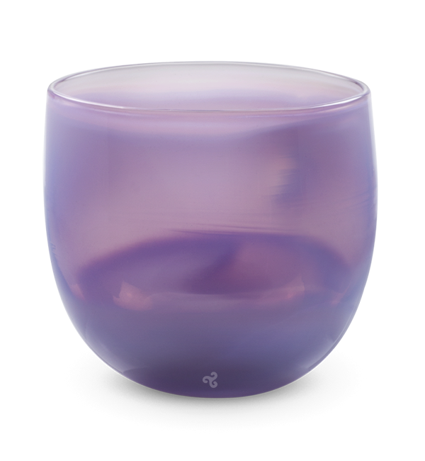 mama drinker, gradient purple, hand-blown drinking glass.