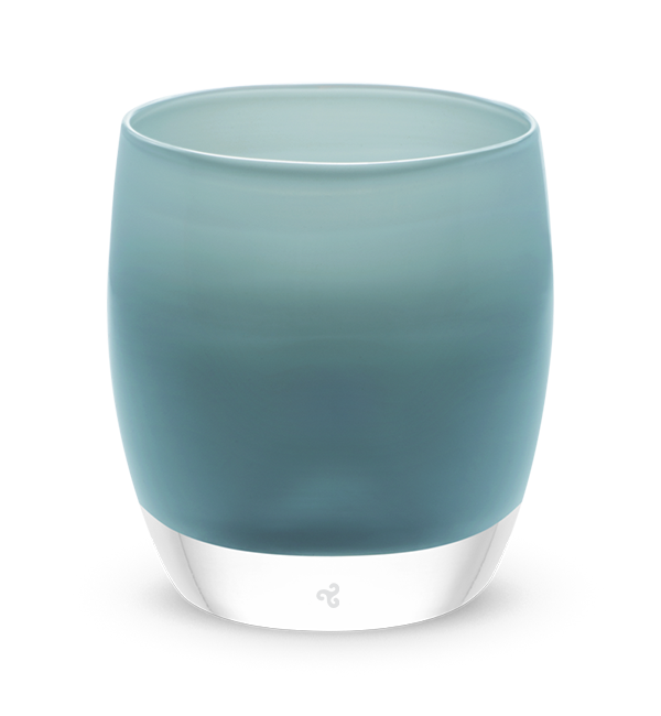 luxury turkish blue hand-blown glass votive candle holder.