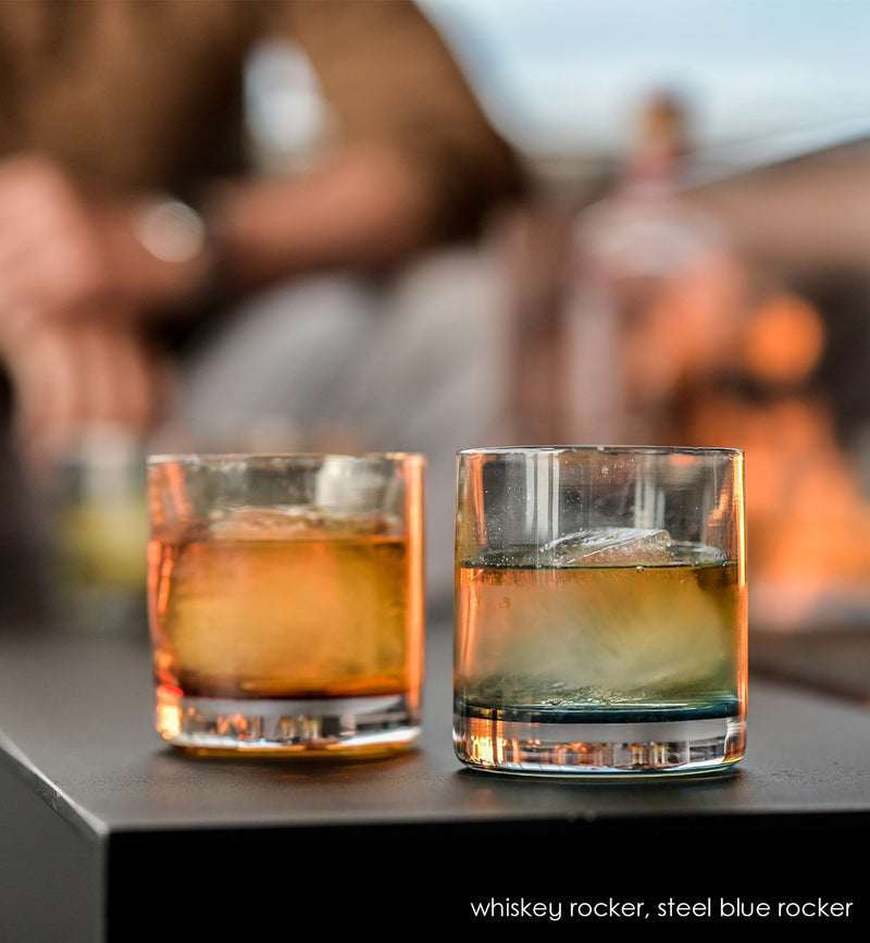 Rockers | hand-crafted low ball drinking glasses | glassybaby